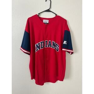 Vintage 1990s Starter Cleveland Indians Jersey - XL